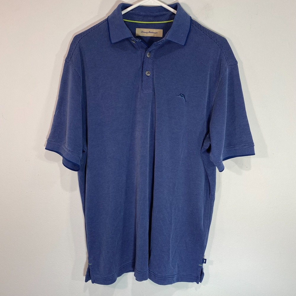 Tommy Bahama Polo Shirt Mens M Medium Short Sleeve Soft Modal Blend Casual Shirt